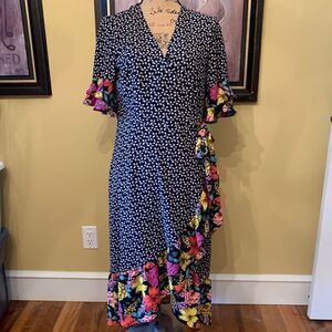 Spense Colourful Wrap Dress sz 10